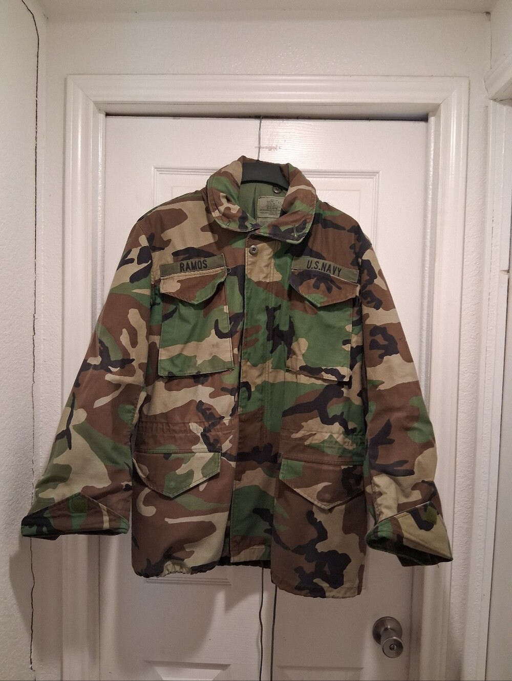 Camouflage Cold Weather Coat - Medium Long